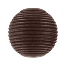 Holzperlen 8mm 16mm lined Dark brown